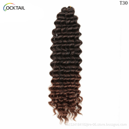High temperature fiber loose deep crochet curls extention for braiding, premium loose deep braiding hair in stock
